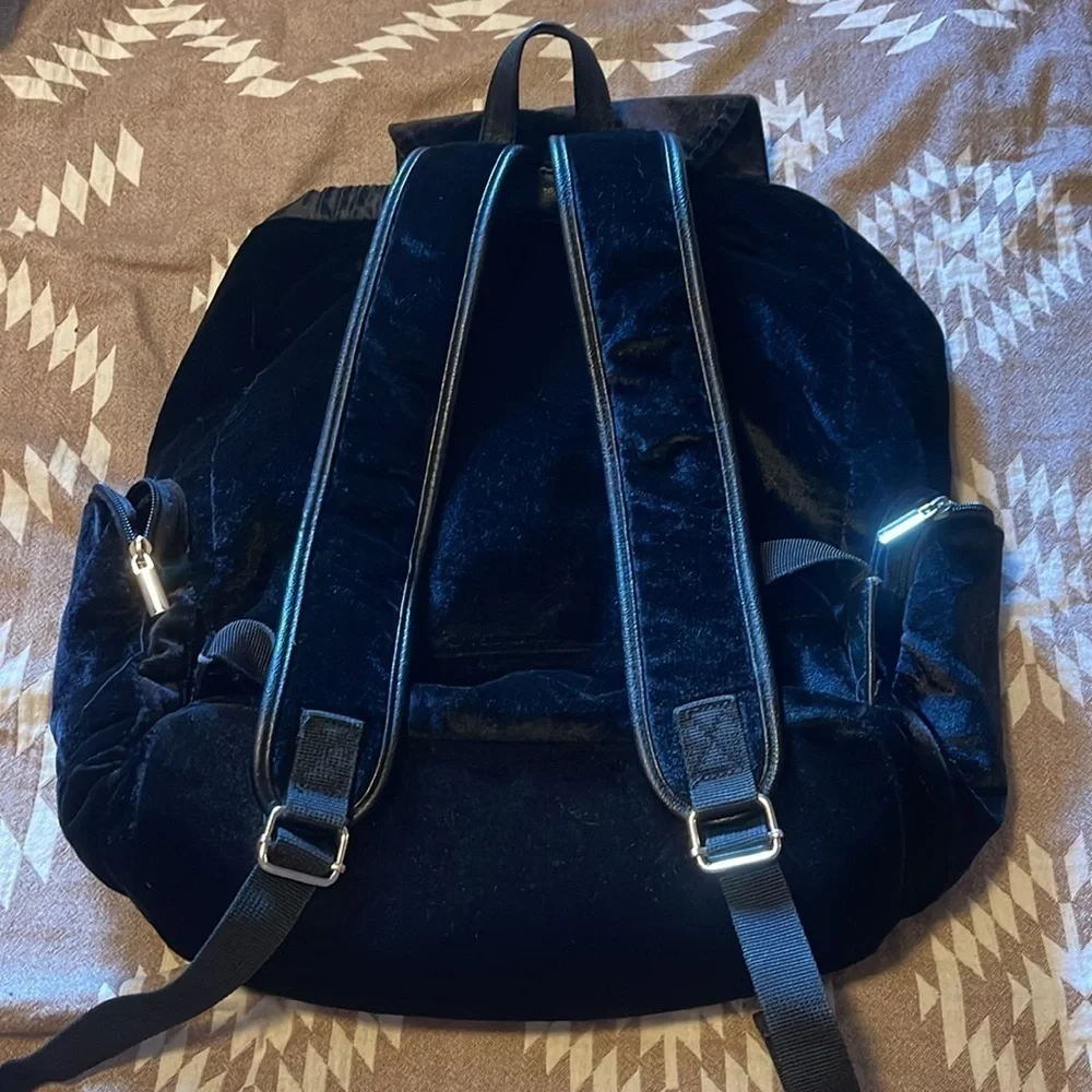 Black Sued Backpack